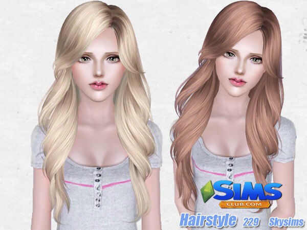 Прическа Skysims Hair Adult 229_HJI для Симс 3 | Скриншот 6