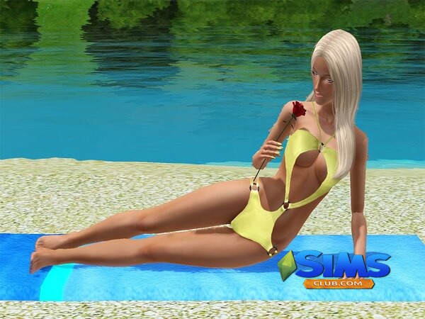 Позы Relax on beach для Симс 3 | Скриншот 2