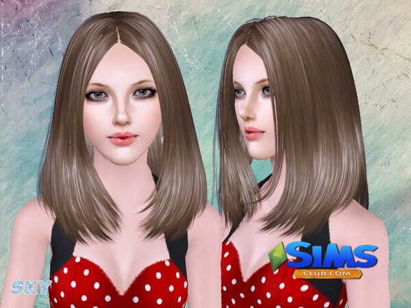 Прическа Skysims-Hair-adult-269 для Симс 3 | Скриншот 5