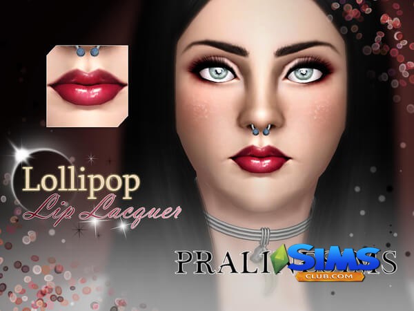 Помада Lollipop Lip Lacquer для Симс 3 | Скриншот 2