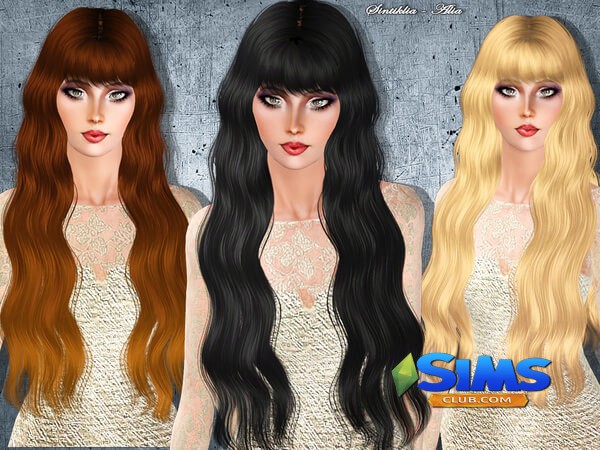 Прическа Sintiklia - Hair Alia для Симс 3 | Скриншот 4