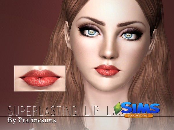Губы Superlasting Lip Lacquer для Симс 3 | Скриншот 9