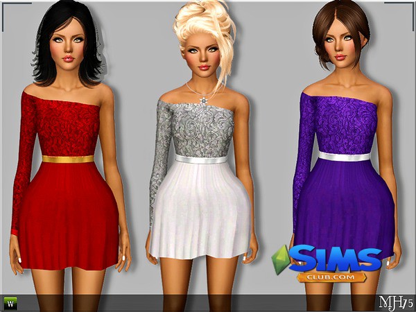 Платье S3 Annalisa Dress для Симс 3 | Скриншот 6