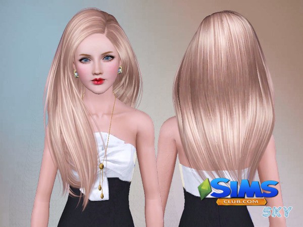 Прическа Skysims-Hair-adult-274-Joni для Симс 3 | Скриншот 4