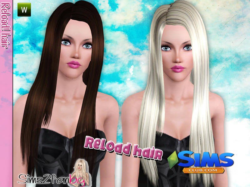 Прическа Reload hair для Симс 3 | Скриншот 2