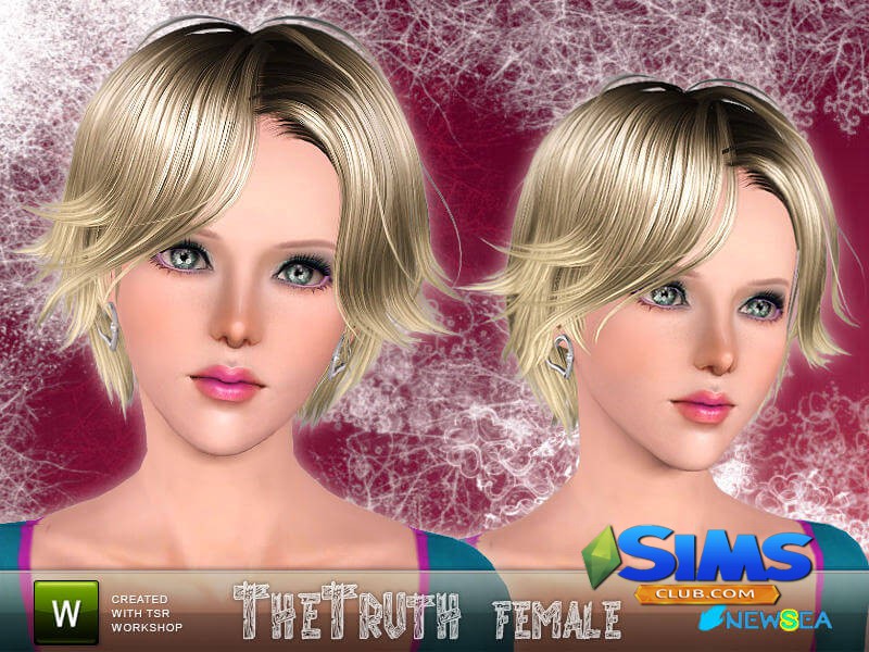 Прическа Newsea TheTruth Female Hairstyle для Симс 3 | Скриншот 4
