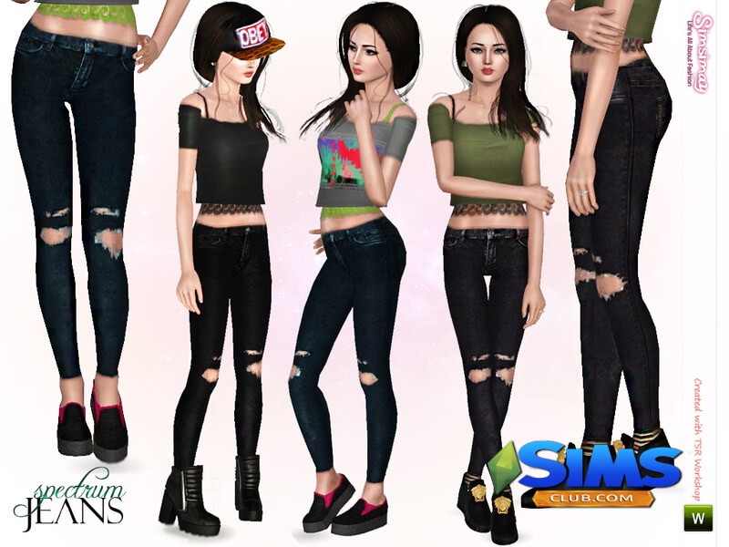 Джинсы Spectrum Jeans для Симс 3 | Скриншот 1
