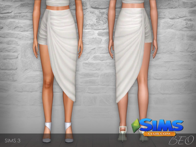 Юбка Draped skirt для Симс 3 | Скриншот 5