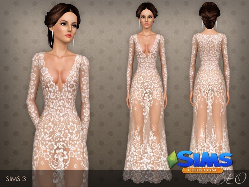Платье Dress 026 для Симс 3 | Скриншот 1