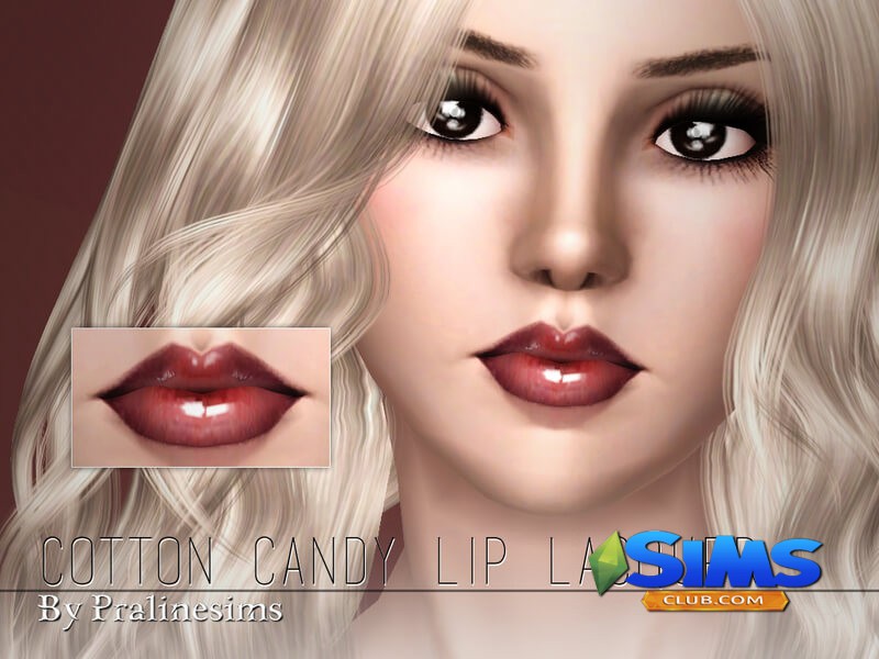 Блеск Cotton Candy Lip Lacquer для Симс 3 | Скриншот 6