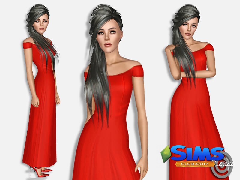 Платье Stylish Classic для Симс 3 | Скриншот 3
