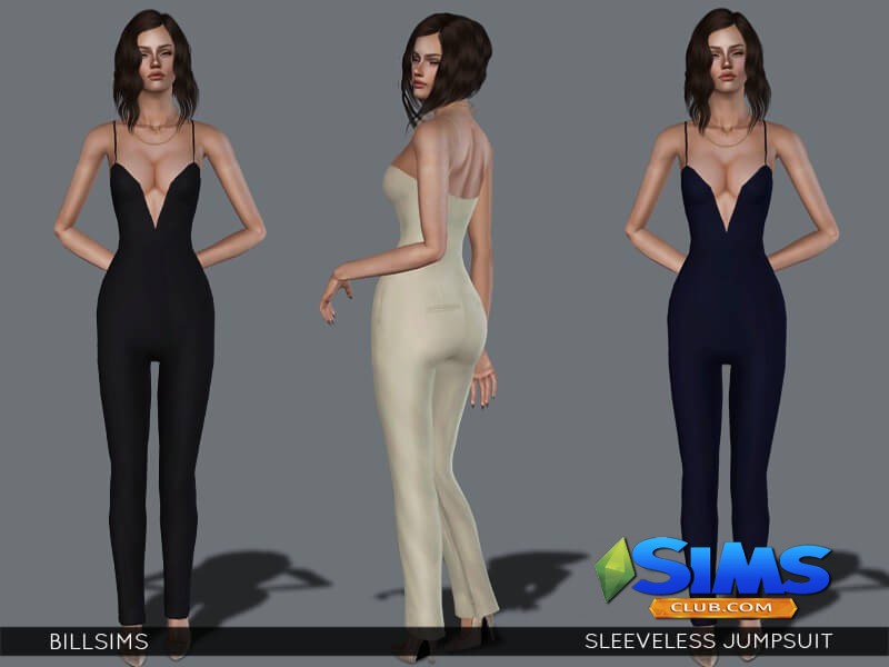 Комбинезон Sleeveless Jumpsuit для Симс 3 | Скриншот 1