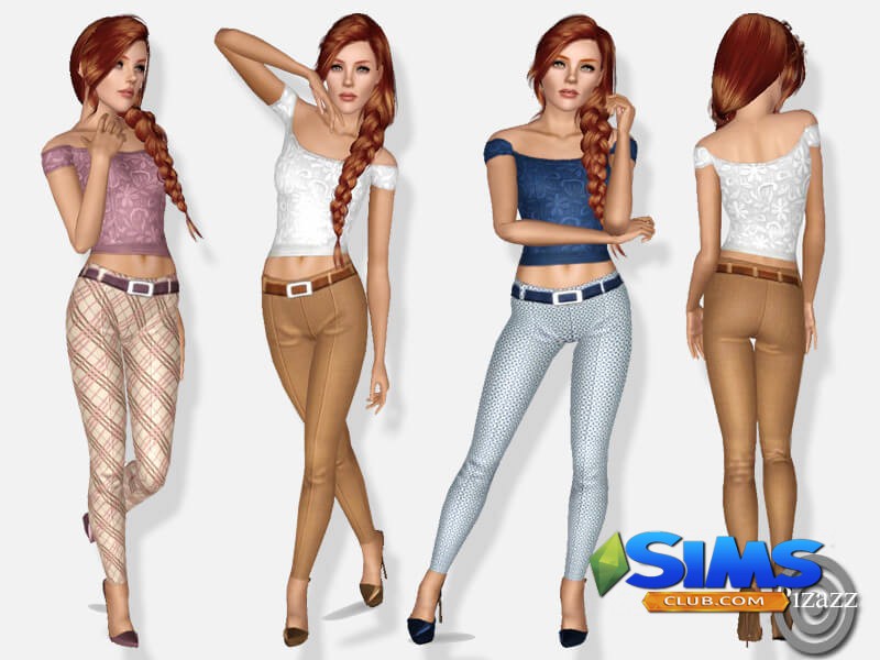 Джинсы Stretch Dress Jeans для Симс 3 | Скриншот 3