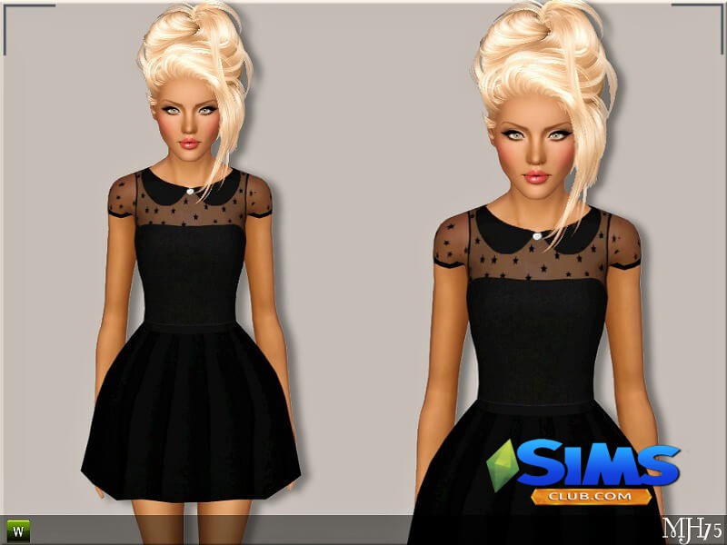 Платье S3 Valentino Stars для Симс 3 | Скриншот 5