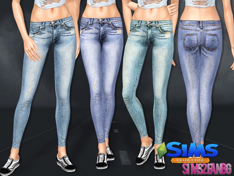 Джинсы 423 - Skinny jeans для Симс 3 | Скриншот 2