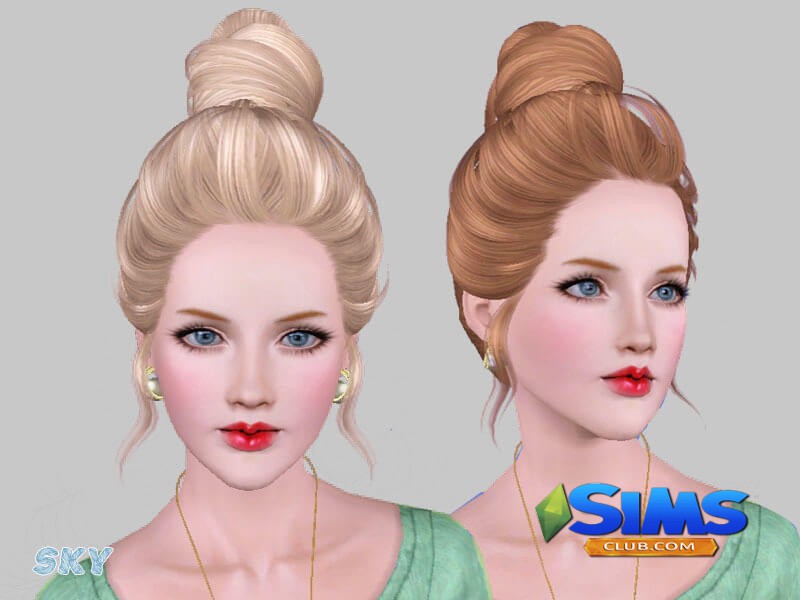 Прическа Skysims-Hair-adult-272 для Симс 3 | Скриншот 5