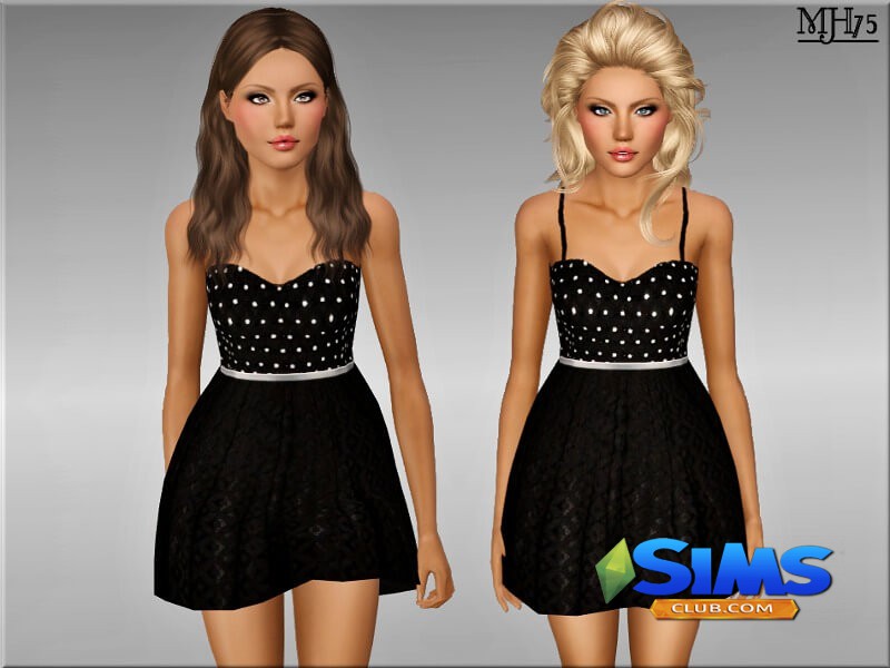 Платье S3 Millie Dress для Симс 3 | Скриншот 2