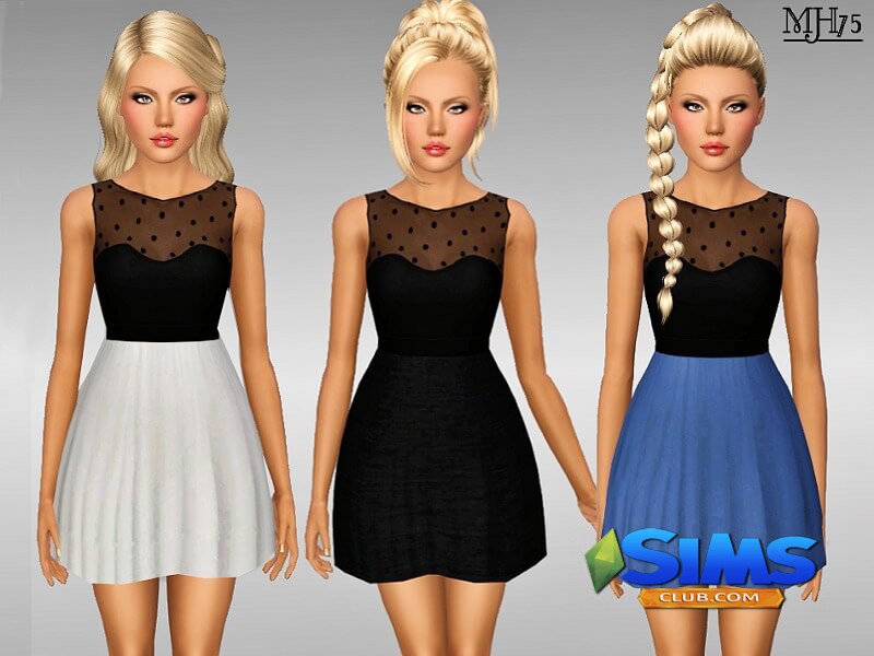 Платье S3 Roma Dress для Симс 3 | Скриншот 2