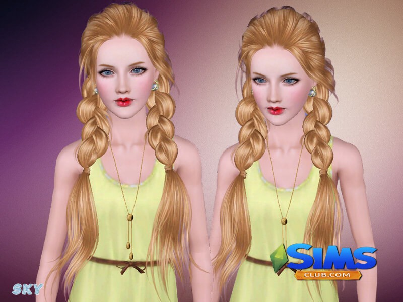 Прическа Skysims-Hair-adult-275 для Симс 3 | Скриншот 4