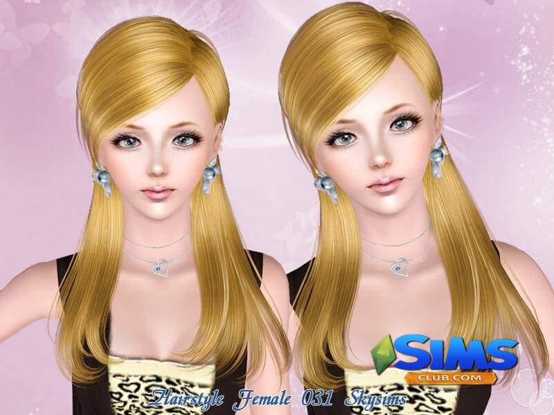 Прическа Skysims-Hair 031 для Симс 3 | Скриншот 5