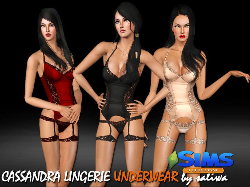 Женское белье Cassandra Lingerie для Симс 3 | Скриншот 5