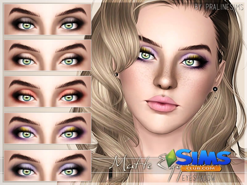 Тени Matte Eyephoria Eyeshadow для Симс 3 | Скриншот 2