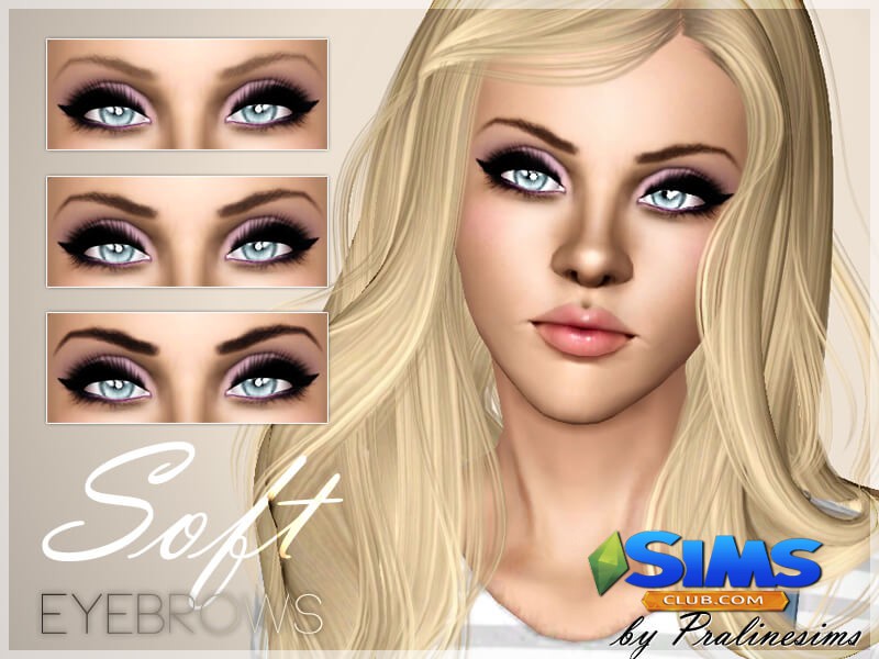 Брови Soft Eyebrows для Симс 3 | Скриншот 6