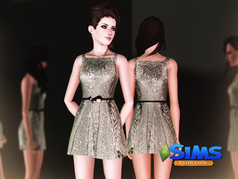 Платье Diamond для Симс 3 | Скриншот 3