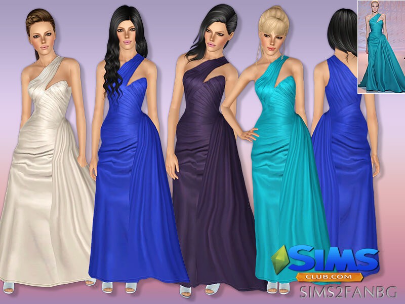 Платье 403 - Prom dress для Симс 3 | Скриншот 1