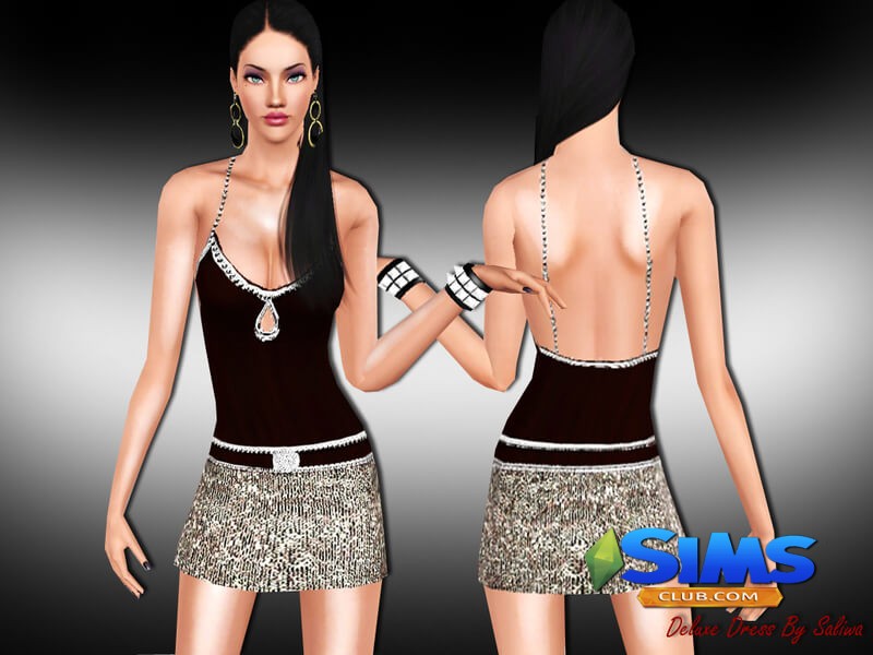 Платье Deluxe Dress для Симс 3 | Скриншот 6