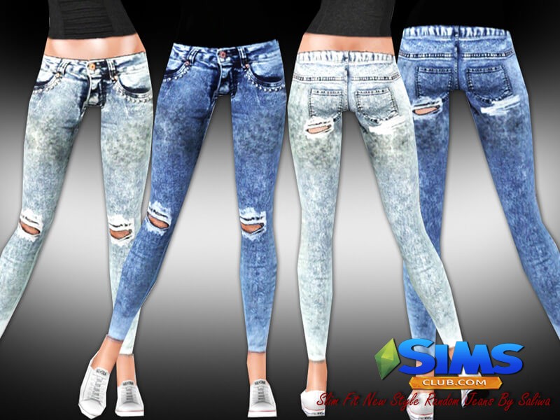 Джинсы Slim Fit Random Jeans для Симс 3 | Скриншот 2