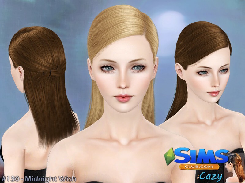 Прическа Midnight Wish - Hairstyle Set для Симс 3 | Скриншот 5