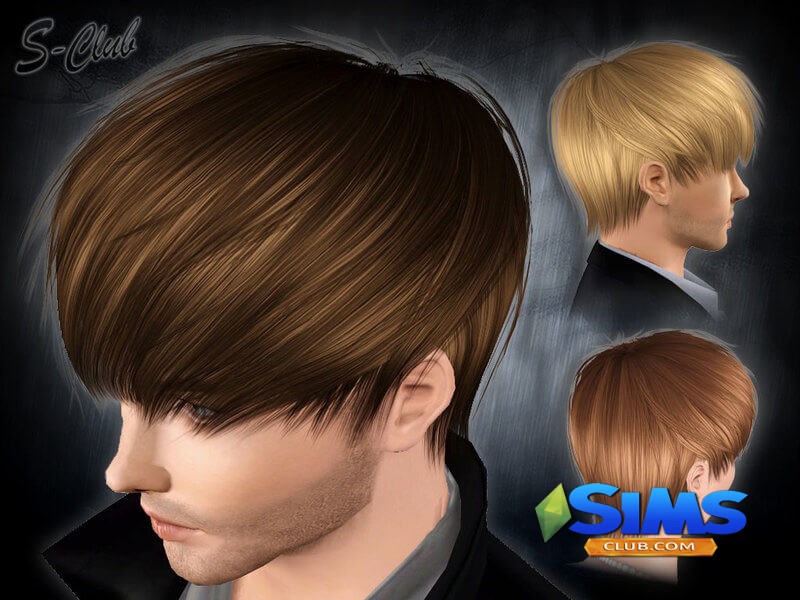 Прическа S-Club Hair N2 для Симс 3 | Скриншот 5