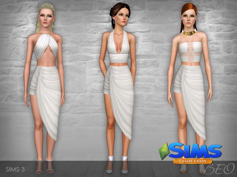 Коллекция одежды White Collection для Симс 3 | Скриншот 1