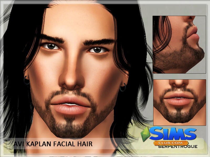Борода Avi Kaplan facial hair для Симс 3 | Скриншот 9