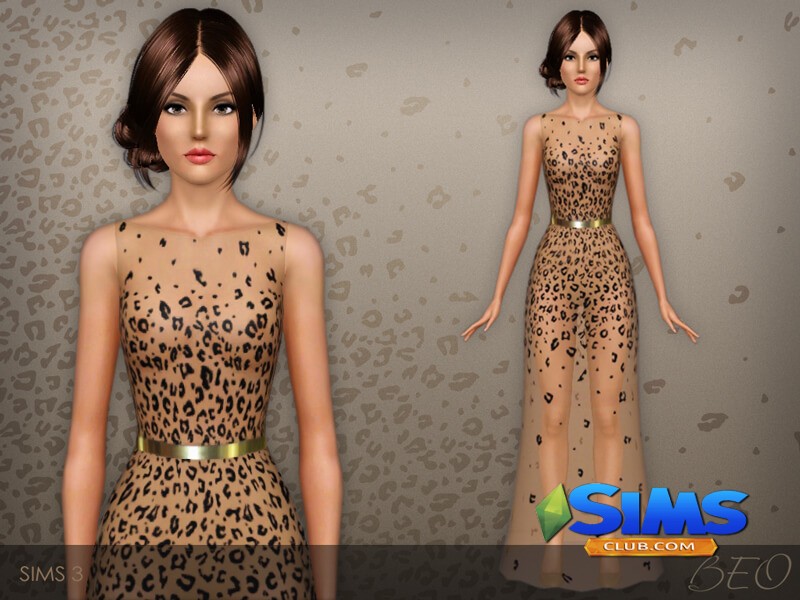 Платье Dress 027 для Симс 3 | Скриншот 1