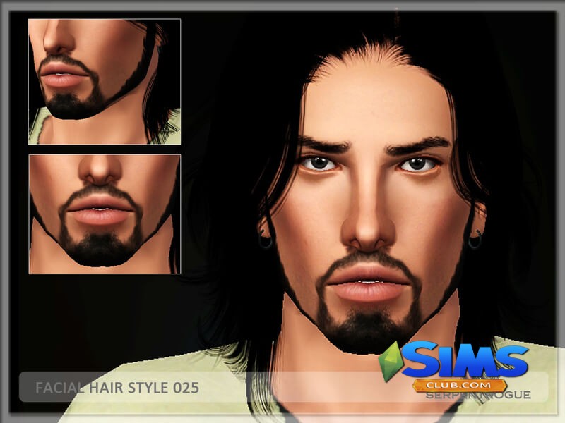 Борода Facial Hair style 025 для Симс 3 | Скриншот 6