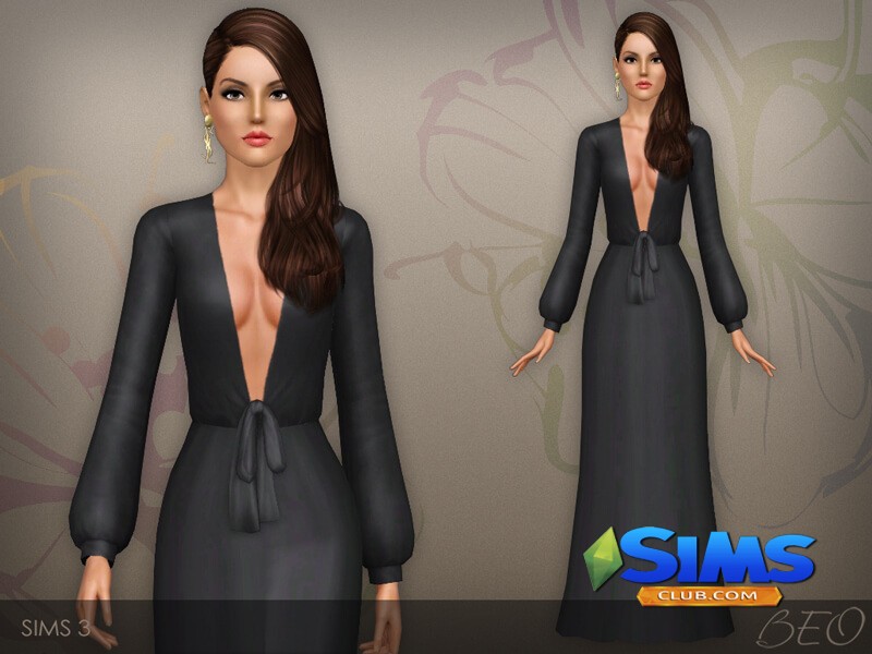 Платье Dress 030 для Симс 3 | Скриншот 6