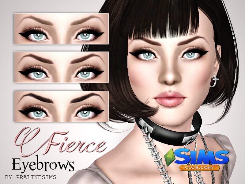 Брови Fierce Eyebrows для Симс 3 | Скриншот 3