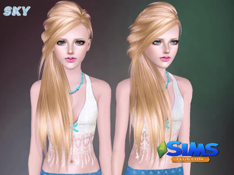 Прическа Skysims-Hair_adult 253 для Симс 3 | Скриншот 4
