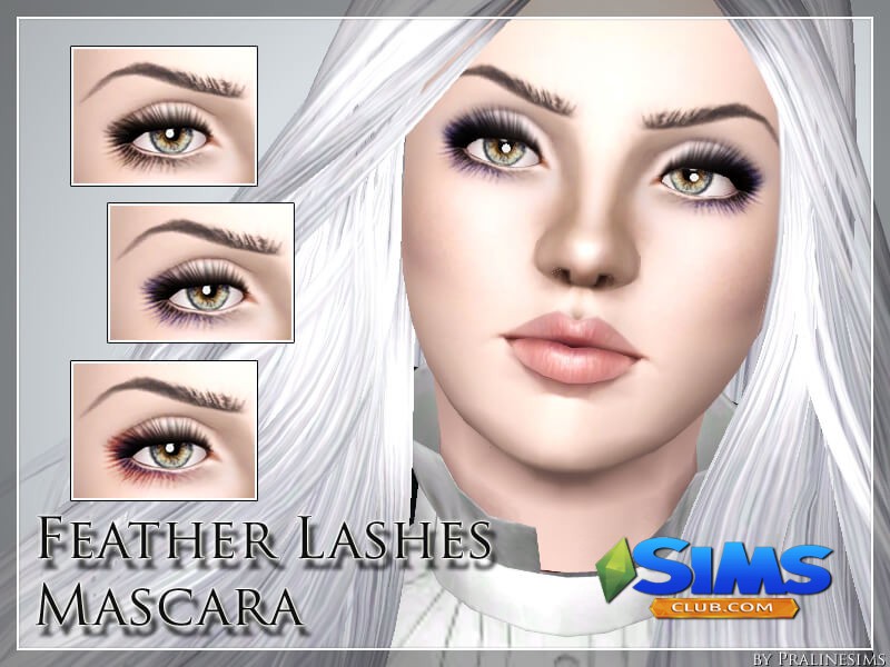 Ресницы Feather Lashes Mascara для Симс 3 | Скриншот 8