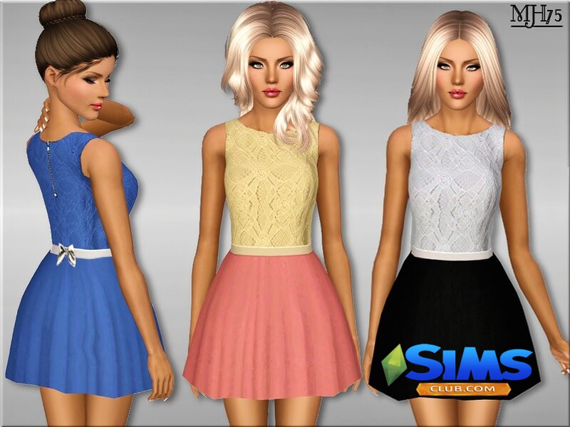 Платье S3 Wishing Dress для Симс 3 | Скриншот 2