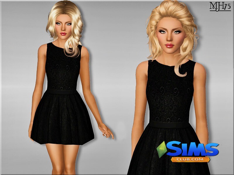 Платье S3 Lela Dress для Симс 3 | Скриншот 4