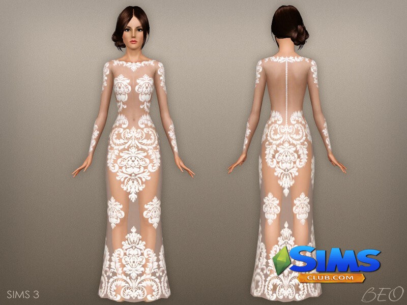 Платье Dress - Anveay для Симс 3 | Скриншот 5