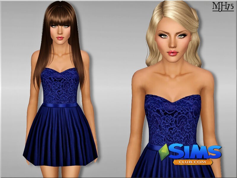 Платье S3 Feeling Fabulous для Симс 3 | Скриншот 1