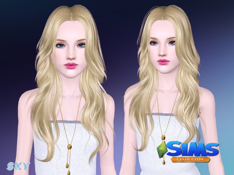 Прическа Skysims-hair-Adult-278 для Симс 3 | Скриншот 3