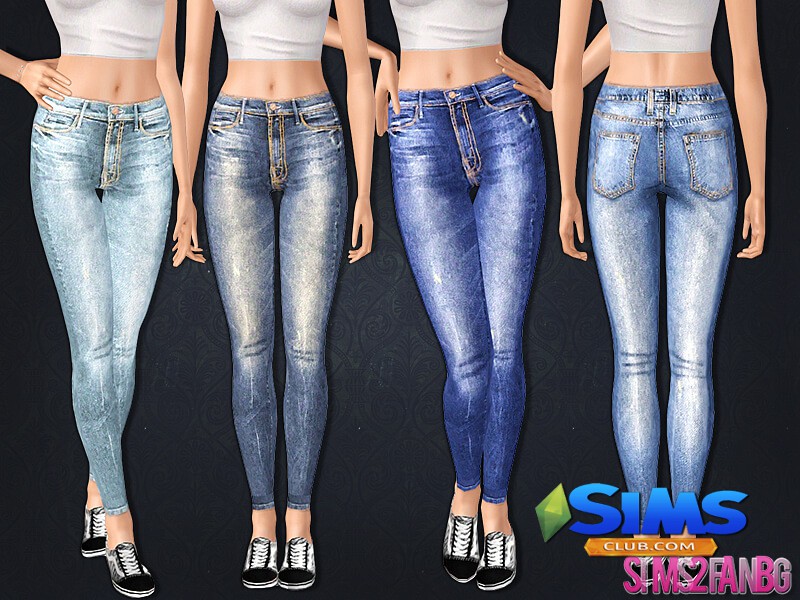 Джинсы 436 - High Skinny jeans для Симс 3 | Скриншот 2