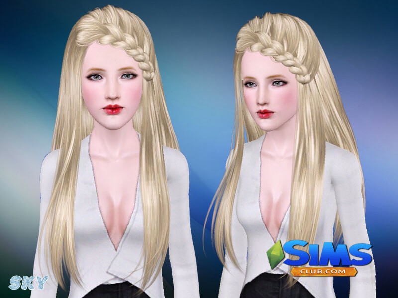 Прическа Skysims-Hair-Adult-279 для Симс 3 | Скриншот 2