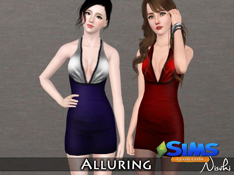 Платье Alluring Dress для Симс 3 | Скриншот 2