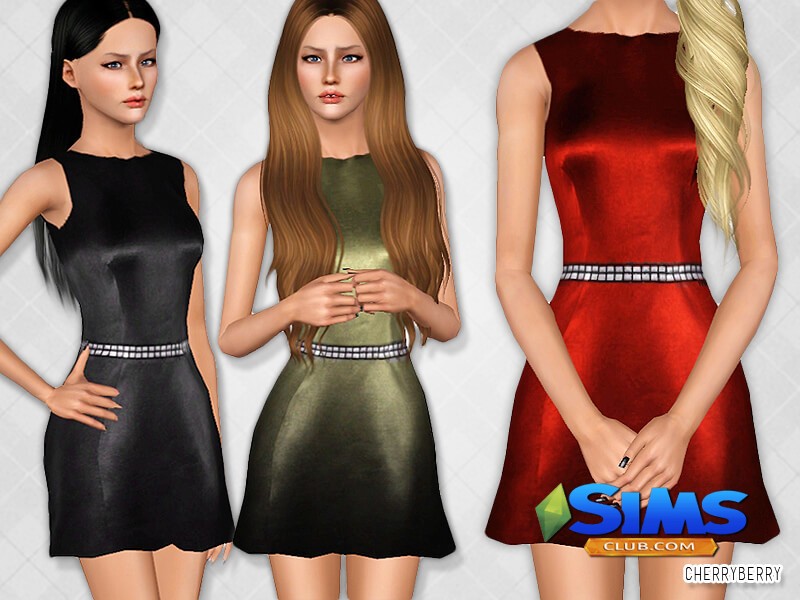 Платье Attitude dress для Симс 3 | Скриншот 2